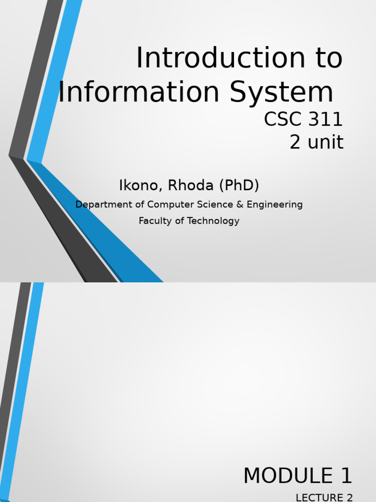 Introduction to Information Systems Basics | PDF | Information | System