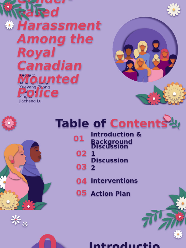 Gender-Based Harassment in RCMP | PDF | Harassment | Organizational Culture
