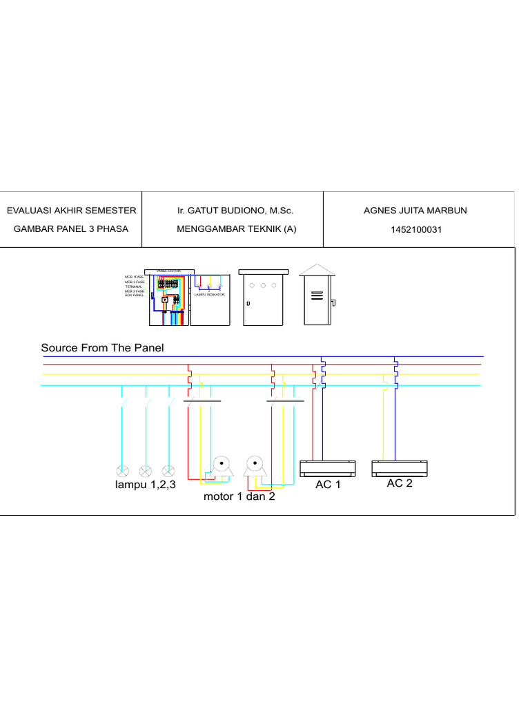 Panel Lampu Beban Lampu3 m 2 Ac2 | PDF