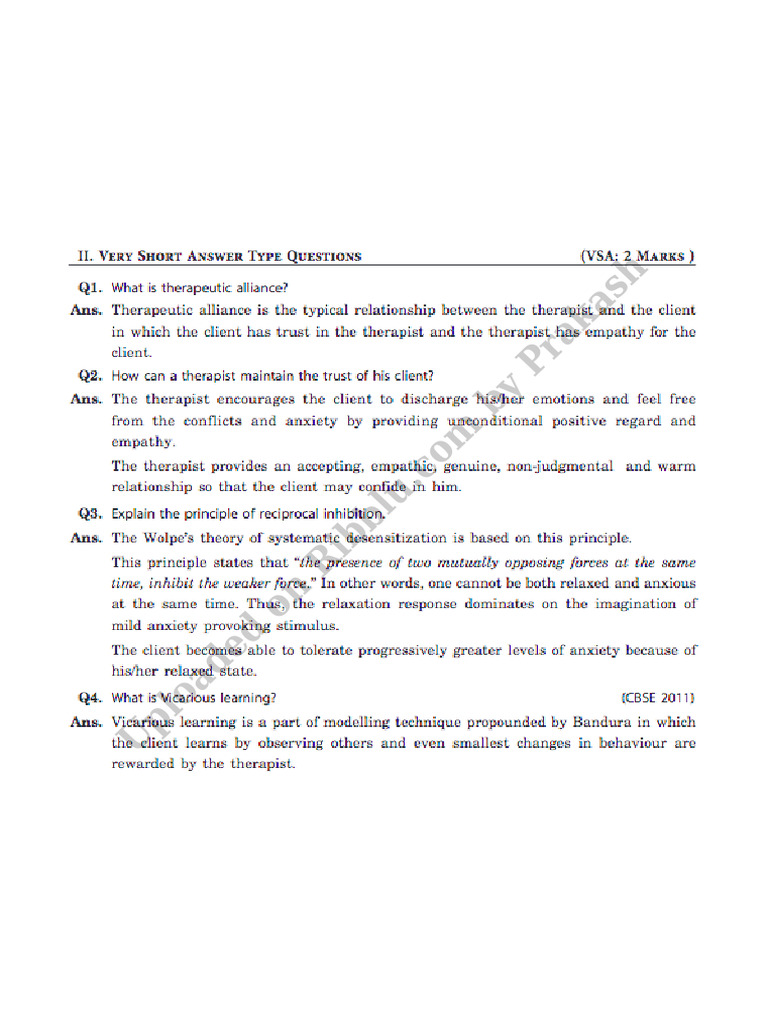 Chapter 5: Therapeutic Approaches | PDF | Psychology | Behavioural Sciences