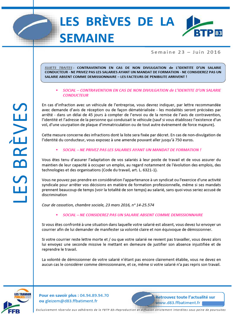 Actualités sociales et pénibilité 2023 | PDF