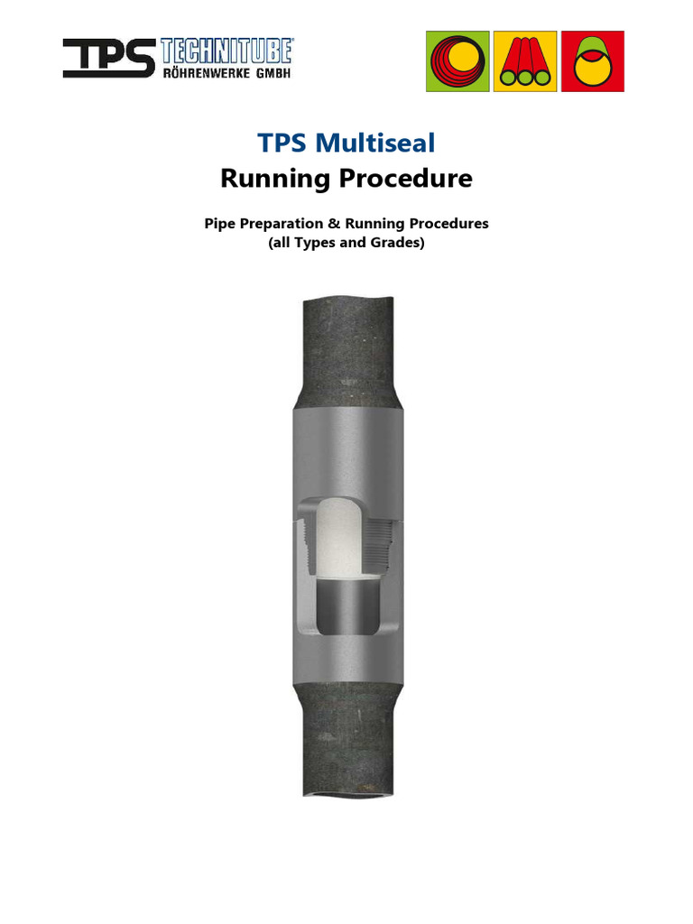 TPS Multiseal Running Procedures Guide | PDF | Pipe (Fluid Conveyance ...