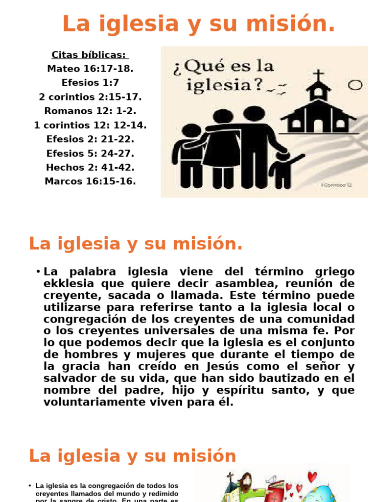 La Misión de la Iglesia Católica | PDF | Cristo (título) | Iglesia ...