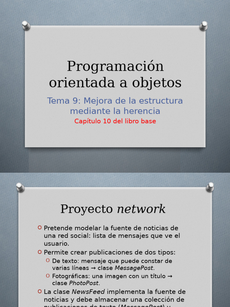 Poo T9 | PDF | Herencia (Programación Orientada a Objetos) | Ciencias ...