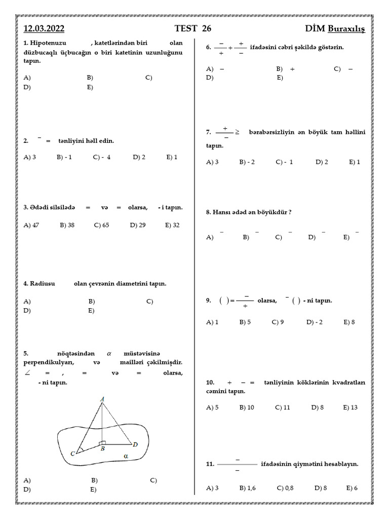 Test 26 | PDF