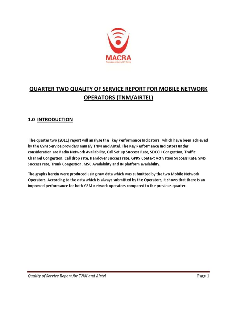 Mobile Network Performance Analysis | PDF | Short Message Service ...