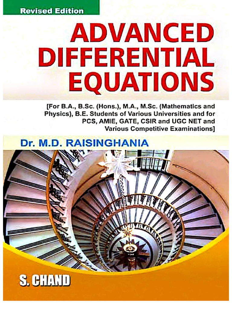 Advanced Differential Equations Raisinghania | PDF