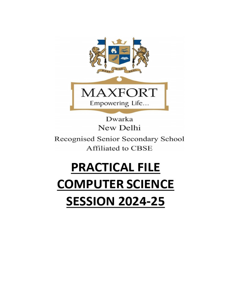 PRACTICLE FILE - -CS[1]-(changes)(2) | PDF | Sql | Databases