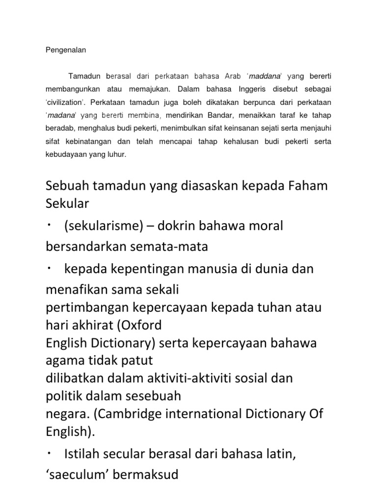 Assignment Tamadun Islam Pdf