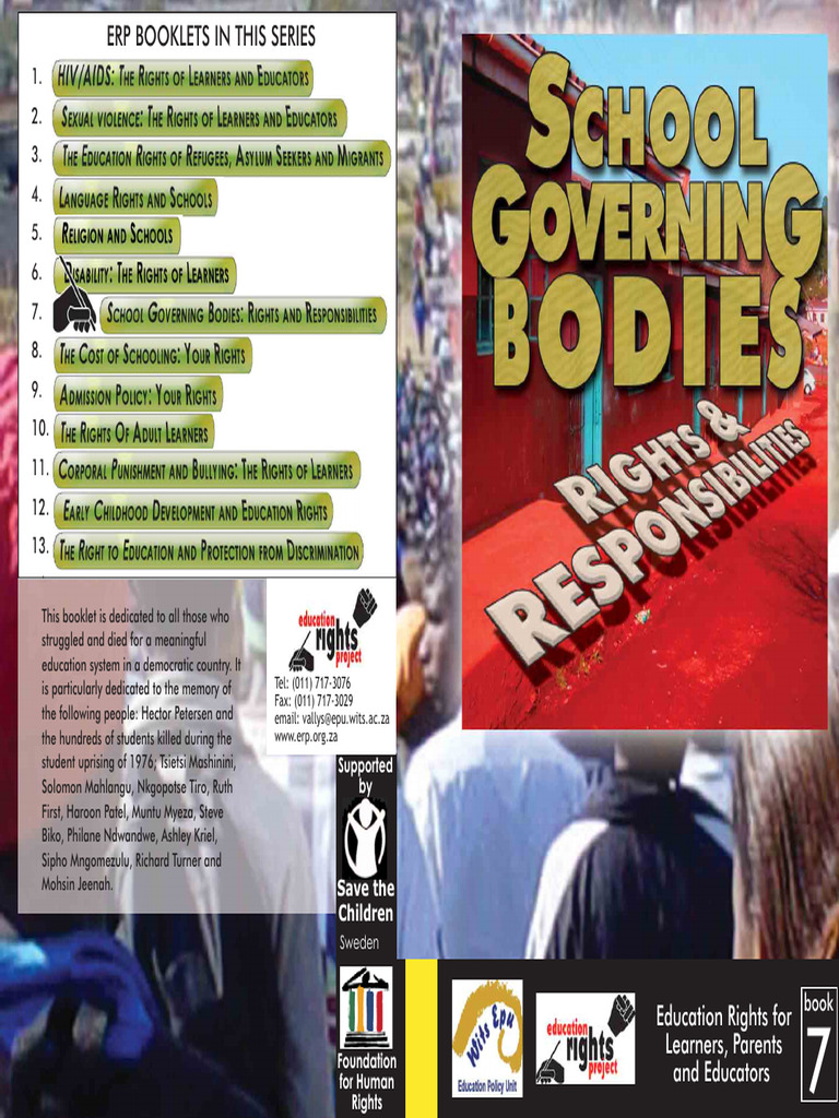 School Governing Bodies Rights and Responsibilities | PDF | Governance ...
