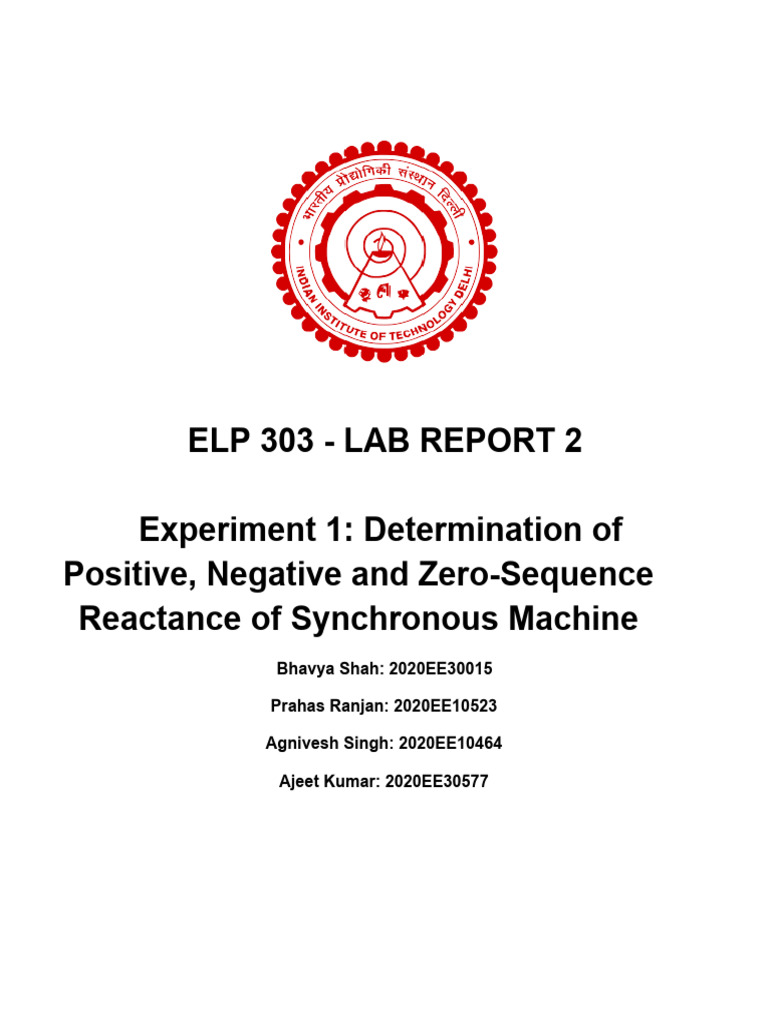 ELP303 Experiment 1 | PDF | Electrical Impedance | Voltage