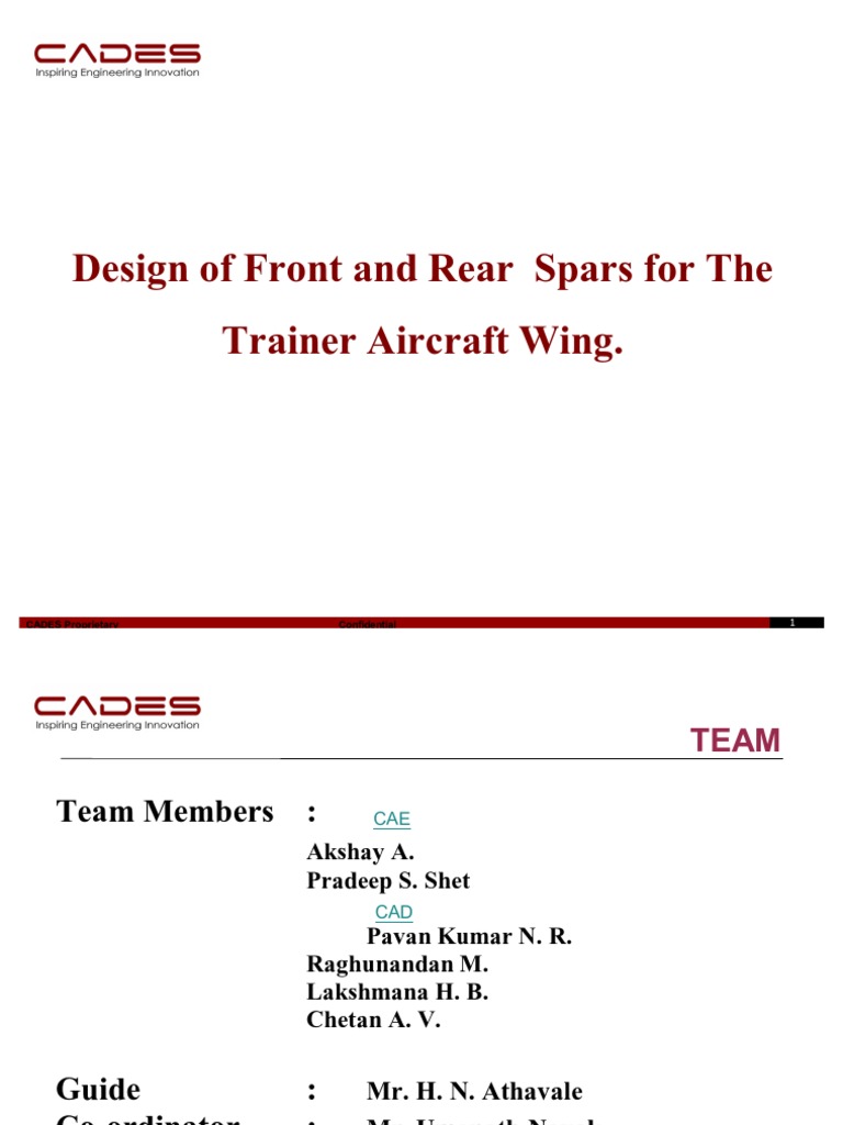 Wing Spar Design and Analysis | PDF | Airfoil | Bending