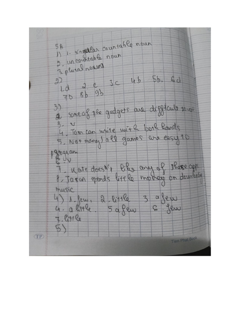 Bài Tâp 5B Và 5D | PDF