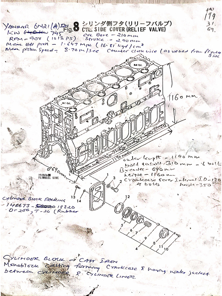 Cylinder Head Block Tiger Dimensions | PDF