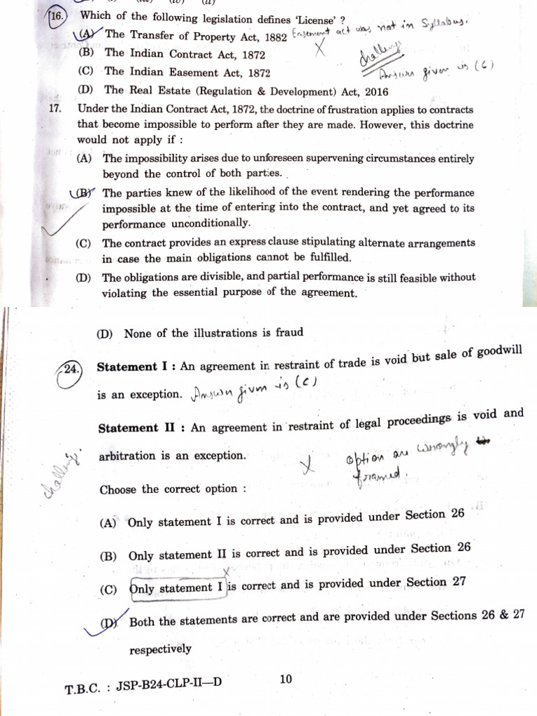 Indian Contract Law and Evidence Act Insights | PDF | Judgment (Law ...