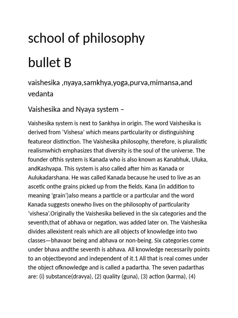 Overview of Indian Philosophical Schools | PDF | Brahman | Advaita Vedanta