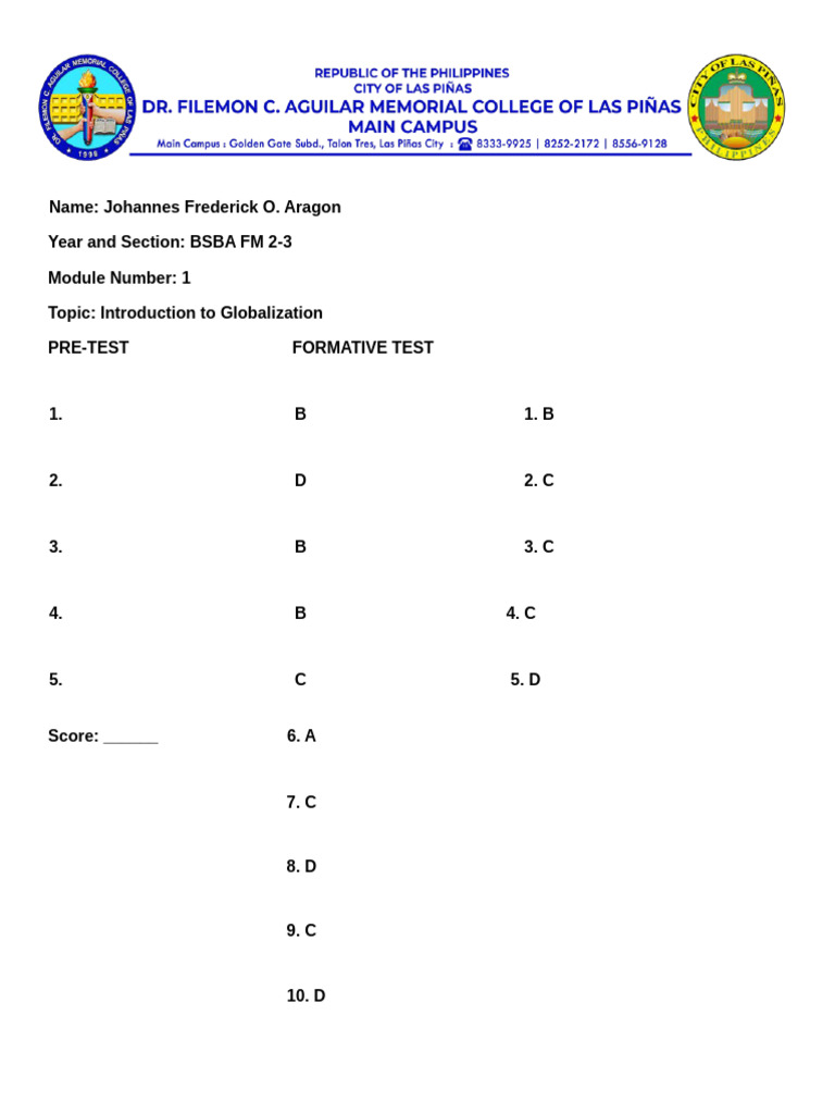 Students Output Template Aragon | PDF | Innovation | Supply Chain ...