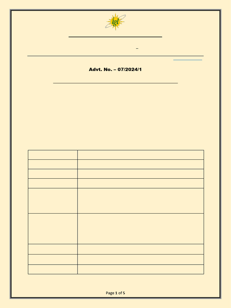Detailed Advertisement For The Post of Company Secretary - 10-07-2024 ...