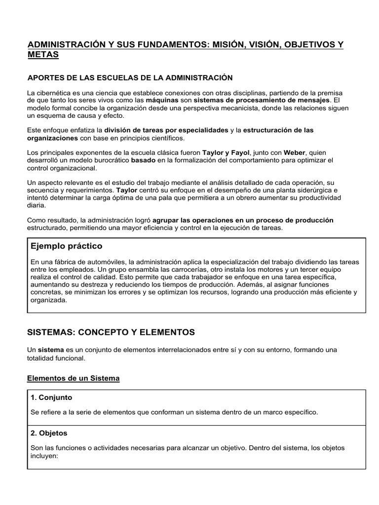 Fundamentos de la Administración y Sistemas | PDF | Producto (Negocio ...