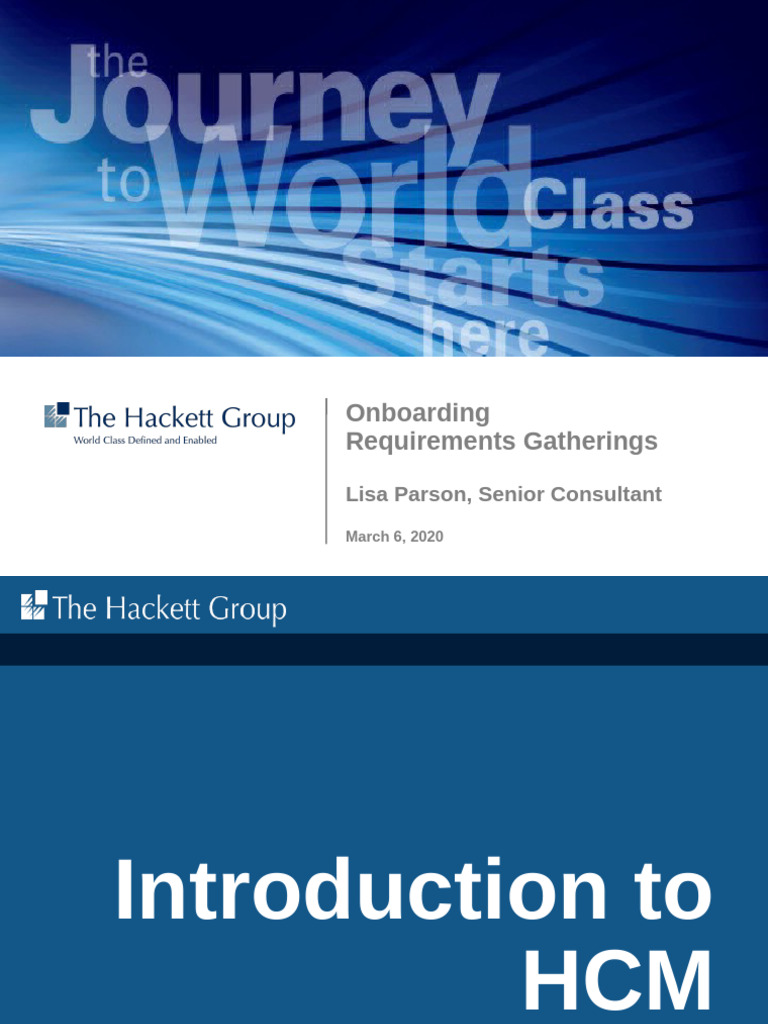 HCM Onboarding Process Overview Guide | PDF | Computing