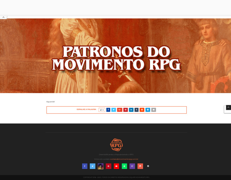 Patronos Do Movimento RPG - Movimento RPG | PDF