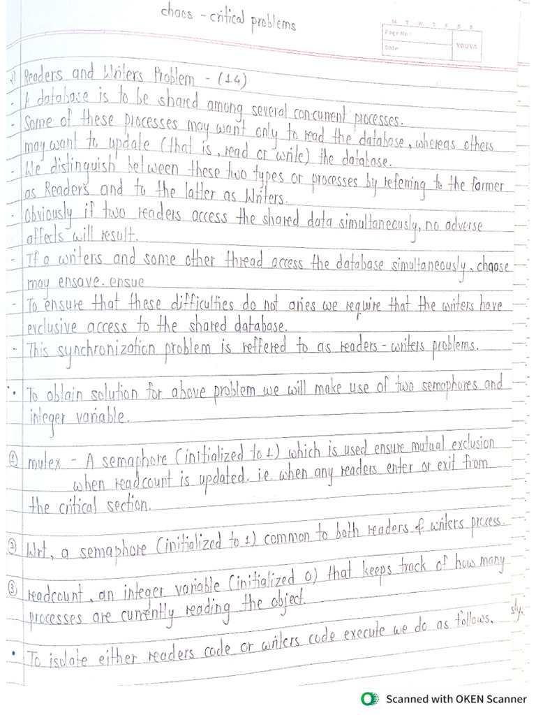 Readers Writers Problem | PDF