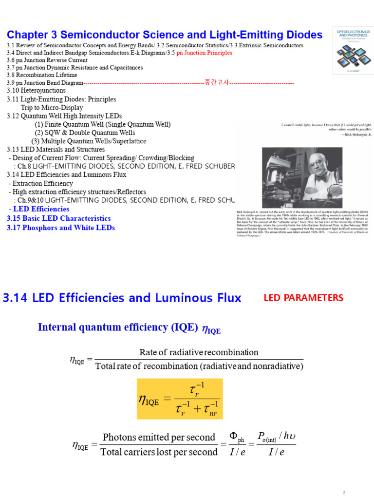 Semiconductor Science & LEDs Overview | PDF | Light Emitting Diode ...