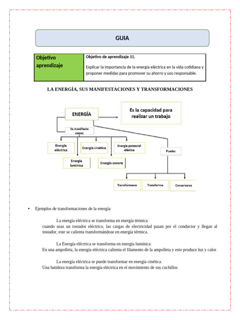 Transformaciones y Ahorro de Energía Eléctrica | PDF | Uso eficiente de ...