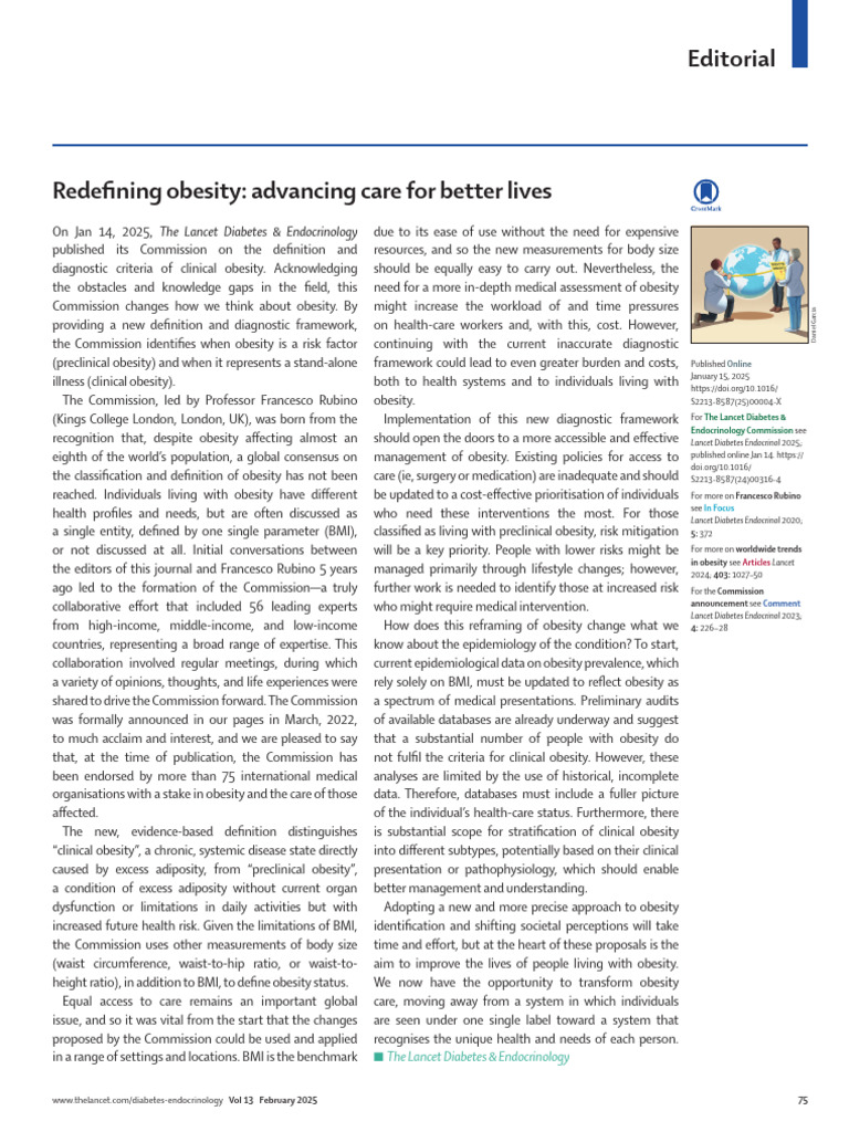 Redefining Clinical Obesity Care | PDF | Obesity | Body Mass Index