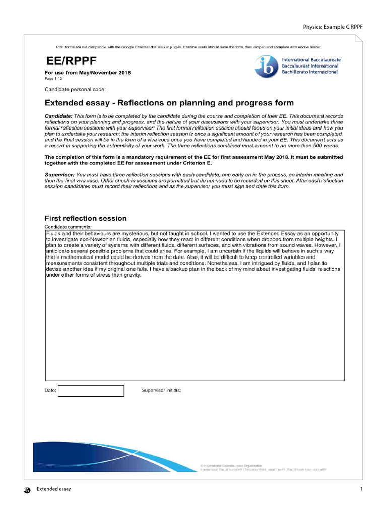 Physics Extended Essay Example C | PDF