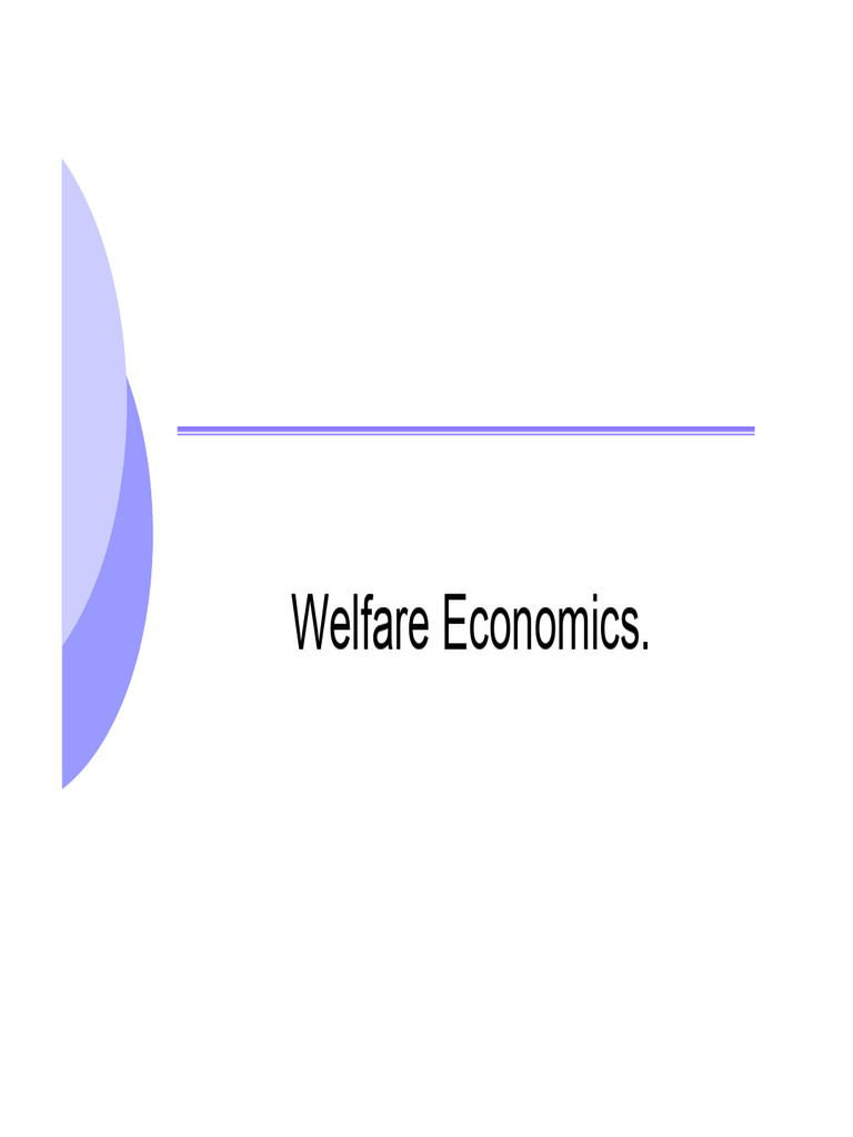 Lesson3. Welfare Economics | PDF | Pareto Efficiency | General ...