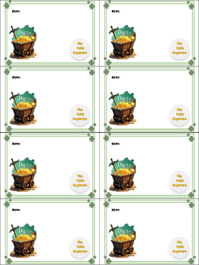 Dig in Nametag | PDF