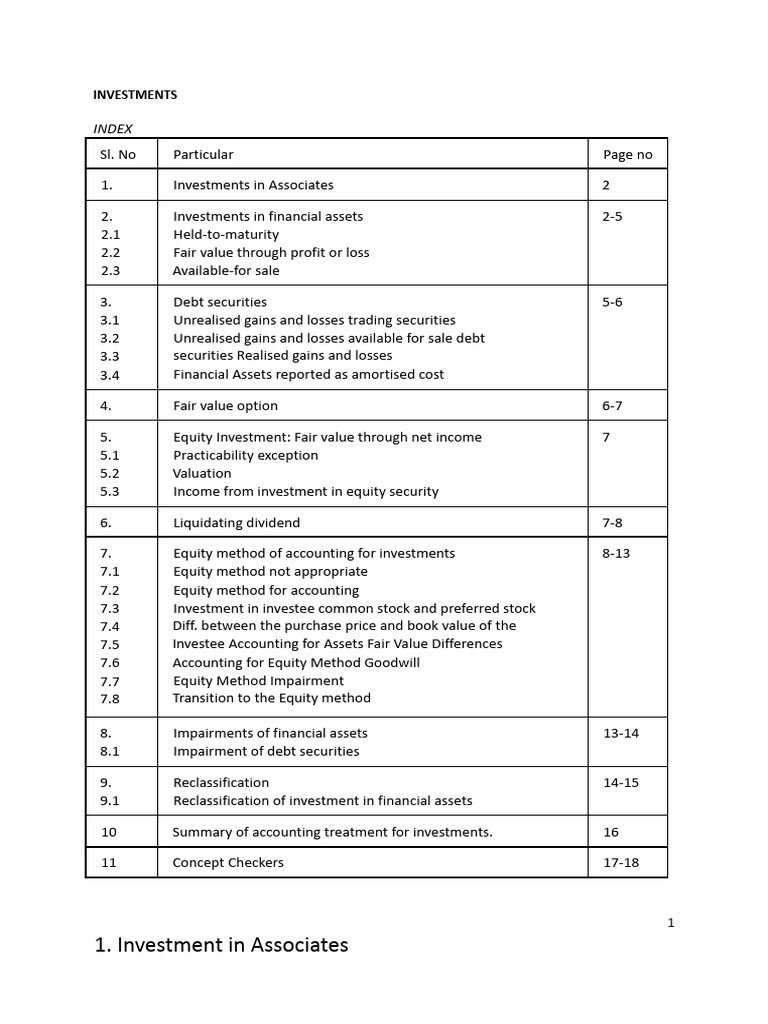 Accounting for Passive Investments | PDF | Fair Value | Investing