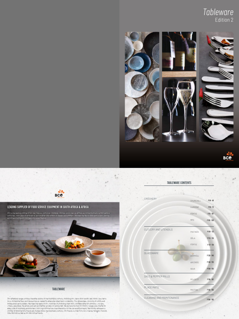 Crockery-Cutlery-Glassware-Cataloguev3 | PDF | Tableware | Pottery