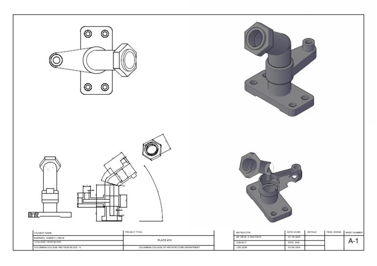 CAD Project Plate #10 Submission | PDF