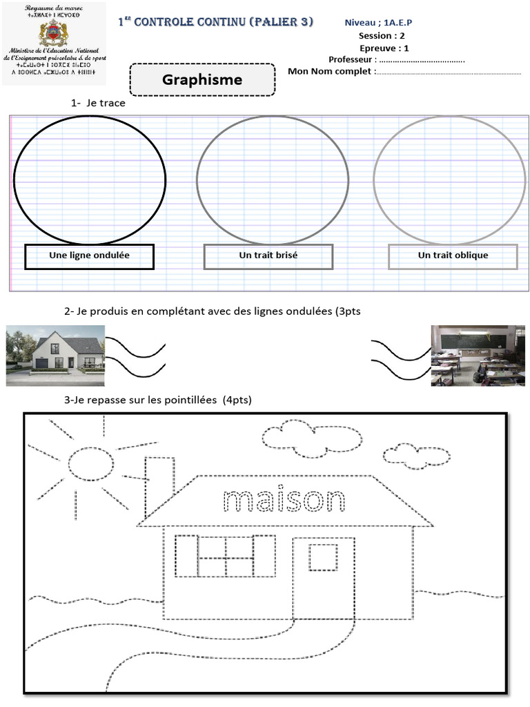 Graphisme : Lignes Ondulées et Pointillées | PDF