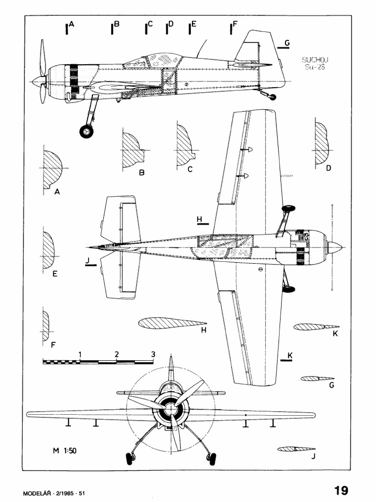 Sukhoi Su-26 3 View and Text | PDF