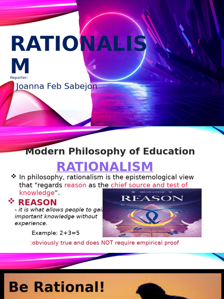 Understanding Rationalism in Education | PDF | Rationalism | Cognitive ...
