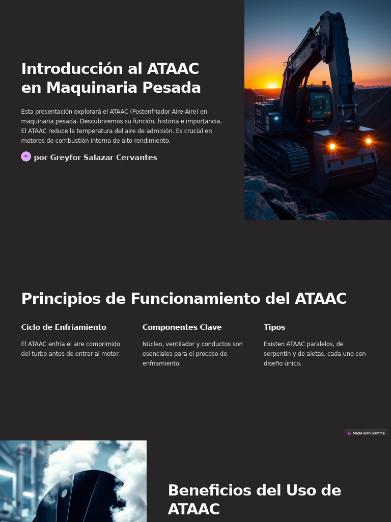 Introducción al Sistema ATAAC en Maquinaria | PDF | Motores ...