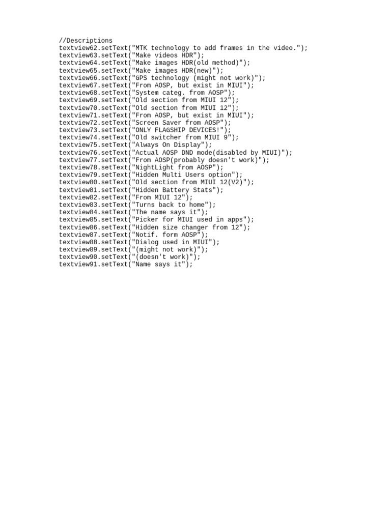 MIUI Hidden Features Overview | PDF