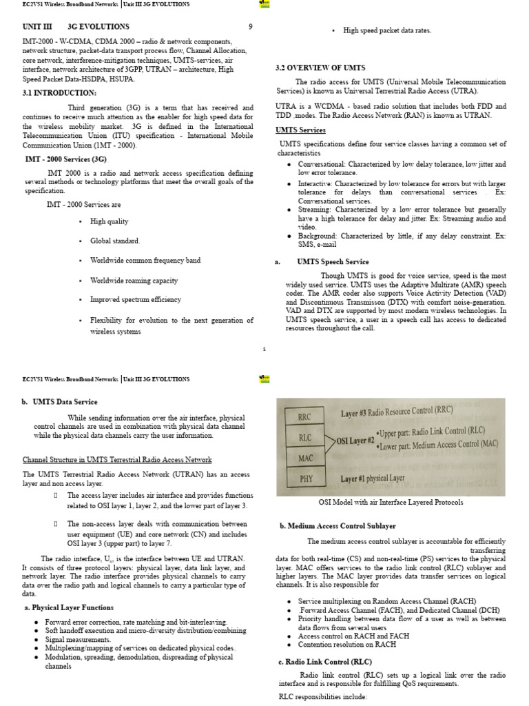3G Evolution: UMTS and UTRAN Overview | PDF | Computer Network | 3 G