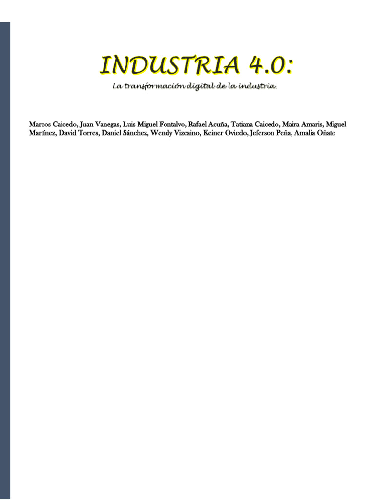 Industria 4.0 | PDF | Internet de las Cosas | Computación en la nube