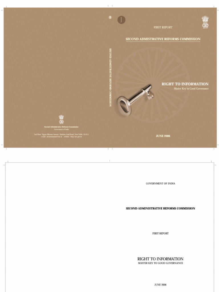 2nd ARC Report 1 Right To Information1 | PDF