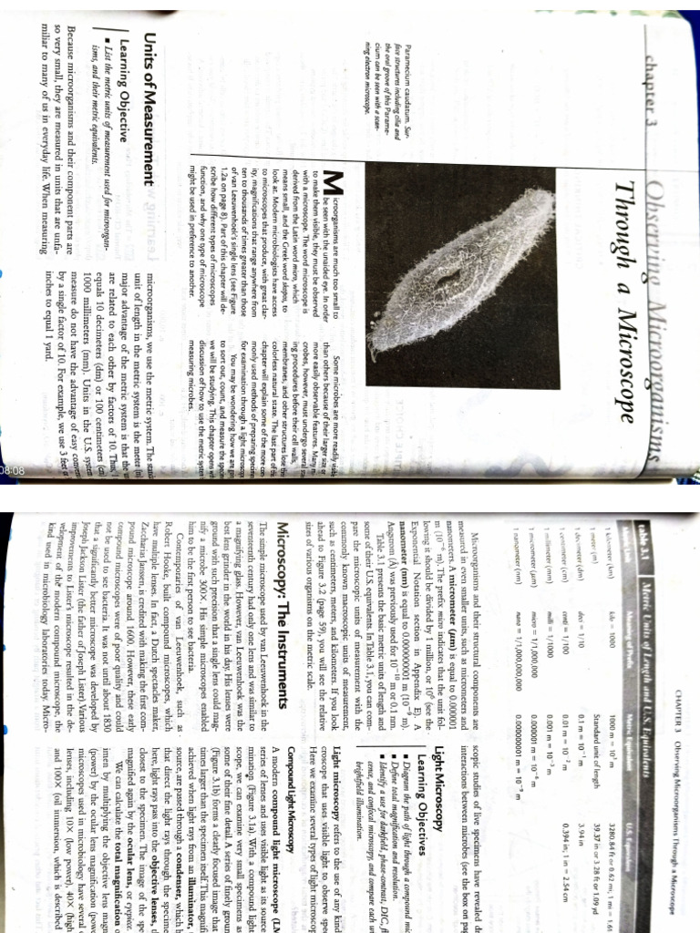 Chapter 3 Microbiology | PDF