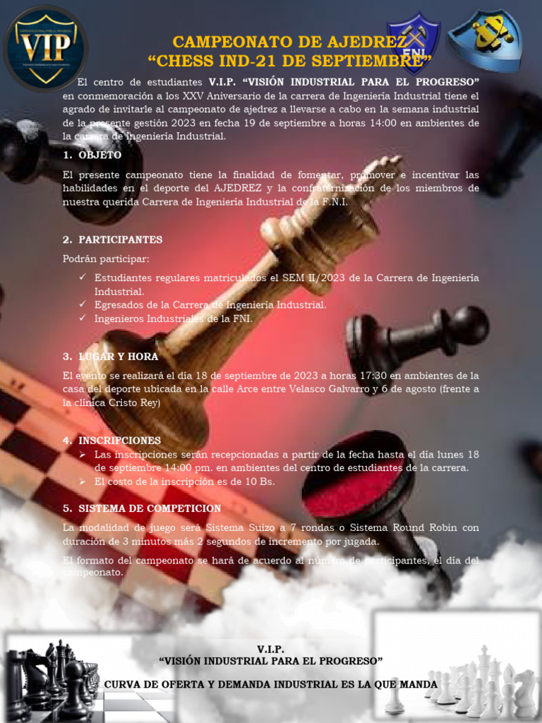Campeonato de Ajedrez 2023 | PDF | Competiciones deportivas | Juegos de ...