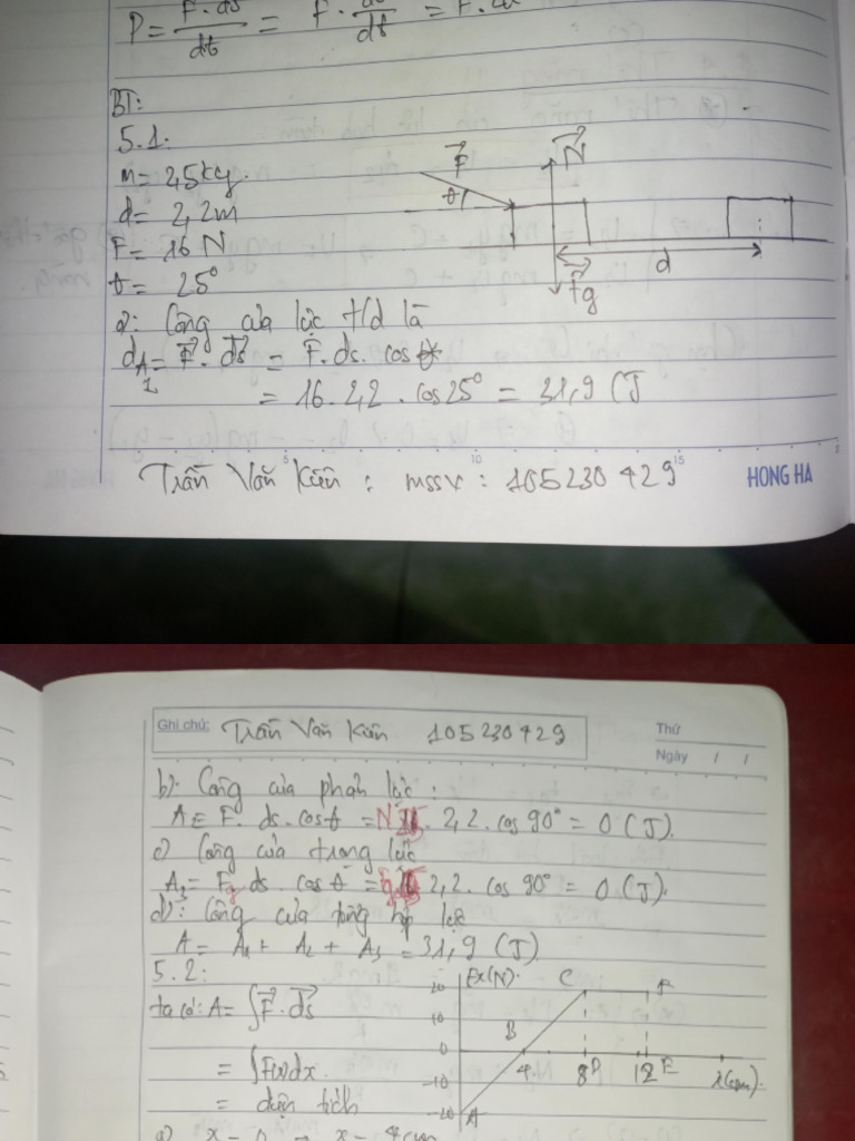 BT vật lý 1 | PDF