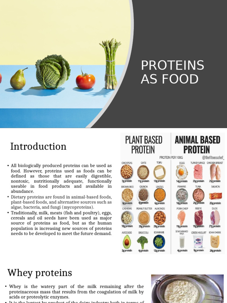 Proteins As Food | PDF | Foods | Soybean