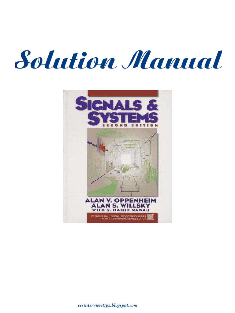 Oppenheim Signals and Systems Solutions | PDF