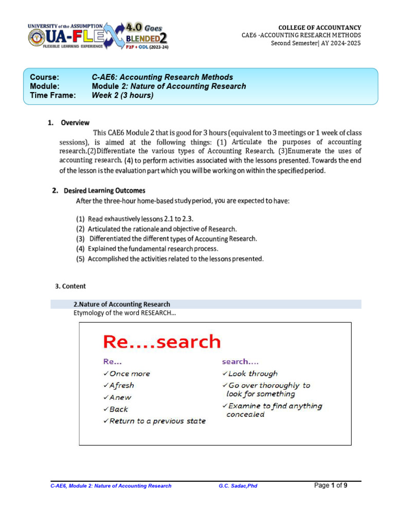 Nature of Accounting Research | PDF | Accounting | Experiment