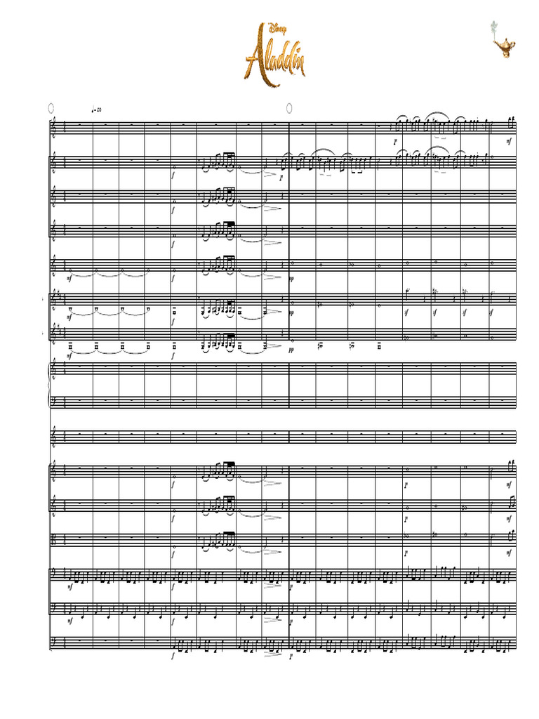 Aladdín - Score | PDF | Langues du Royaume-Uni | Lexicologie